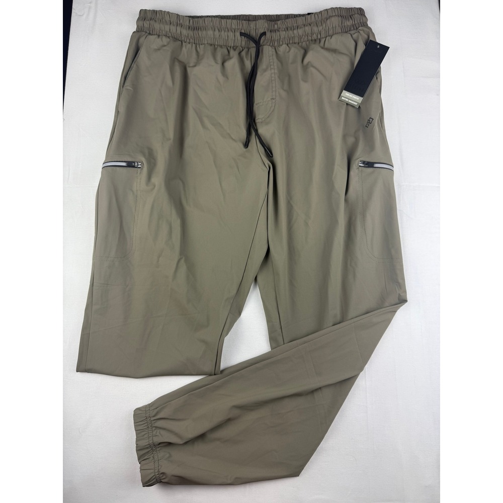 LEG3ND Jogger Pants XL Olive Green Four Way Stretch Moisture Management NWT